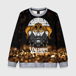 Детский свитшот 3D Valheim viking gold