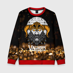 Детский свитшот 3D Valheim viking gold