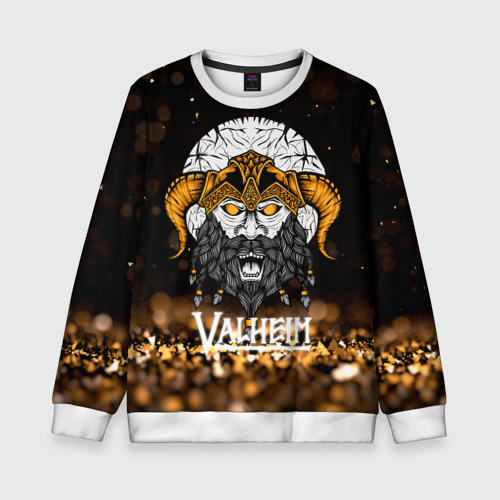 Детский свитшот 3D Valheim viking gold, цвет 3D печать