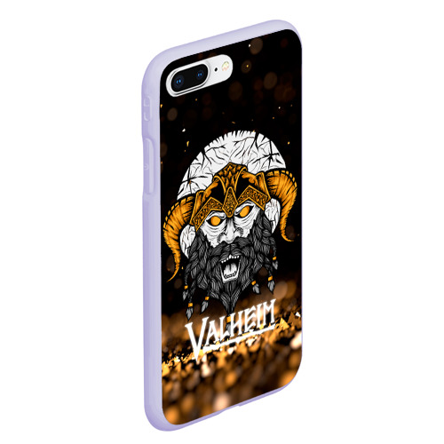 Чехол для iPhone 7Plus/8 Plus матовый Valheim viking gold, цвет светло-сиреневый - фото 3