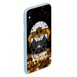 Чехол для iPhone XS Max матовый Valheim viking gold - фото 2