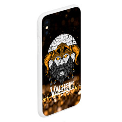 Чехол для iPhone XS Max матовый Valheim viking gold - фото 2
