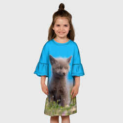 Детское платье 3D Смешной лисенок - фото 2