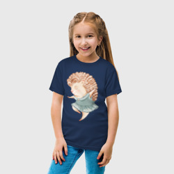 Детская футболка хлопок Девочка-ежик кружится в танце - фото 2