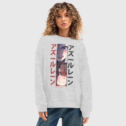 Женский свитшот oversize без начеса хлопок Лазурный путь - фото 2