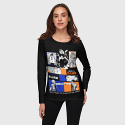 Женский лонгслив 3D Хината и Кагеяма - фото 2