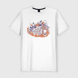 Cuphead – Мужская футболка хлопок Slim с принтом купить