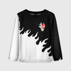 Детский лонгслив 3D Bleach fire Блич огонь