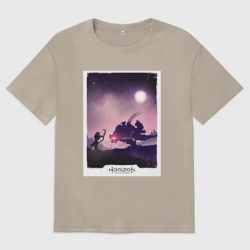Женская футболка хлопок Oversize Horizon fight
