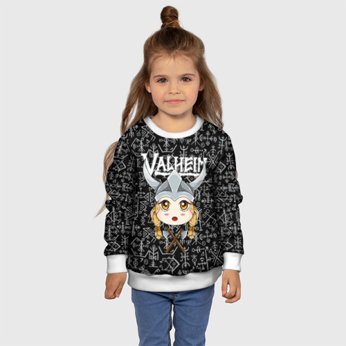 Детский свитшот 3D Valheim Girl, цвет 3D печать - фото 7