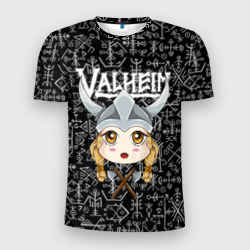 Мужская футболка 3D Slim Valheim Girl