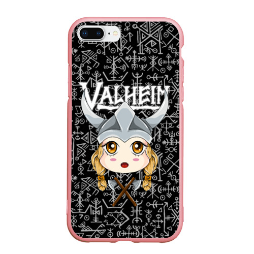 Чехол для iPhone 7Plus/8 Plus матовый Valheim Girl, цвет баблгам