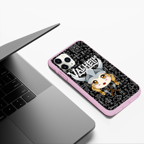 Чехол для iPhone 11 Pro Max матовый Valheim Girl, цвет розовый - фото 5