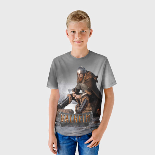 Детская футболка 3D Valheim viking, цвет 3D печать - фото 3