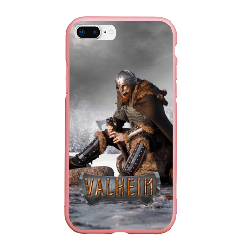 Чехол для iPhone 7Plus/8 Plus матовый Valheim viking, цвет баблгам