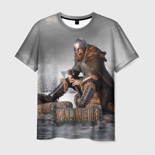 Мужская футболка 3D Valheim viking, цвет 3D печать