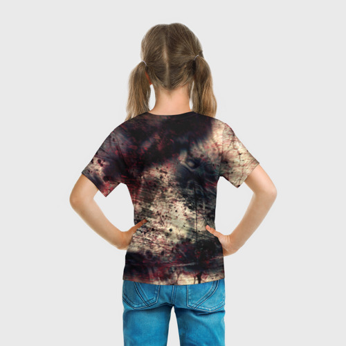 Детская футболка 3D с принтом DARKSOULS | ТЕМНЫЕ ДУШИ, вид сзади #2