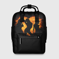Женский рюкзак 3D Огненная кизомба