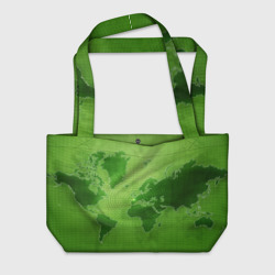 Пляжная сумка 3D Карта мира