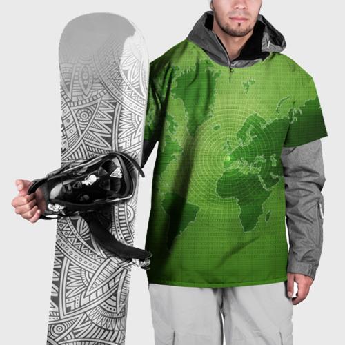 Накидка на куртку 3D Карта мира, цвет 3D печать