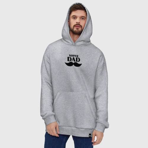Худи SuperOversize хлопок Супер Папа - фото 5