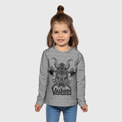 Детский лонгслив 3D Valheim viking dark - фото 2