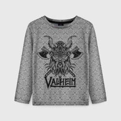 Детский лонгслив 3D Valheim viking dark