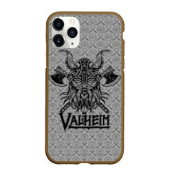 Чехол для iPhone 11 Pro Max матовый Valheim viking dark