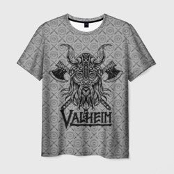 Мужская футболка 3D Valheim viking dark