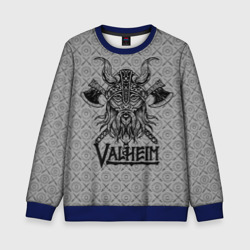 Детский свитшот 3D Valheim viking dark