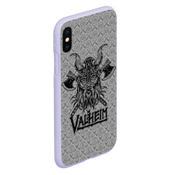 Чехол для iPhone XS Max матовый Valheim viking dark - фото 2