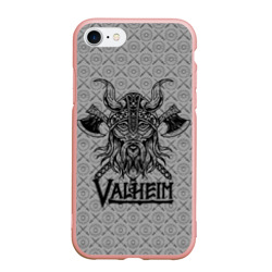 Чехол для iPhone 7/8 матовый Valheim viking dark