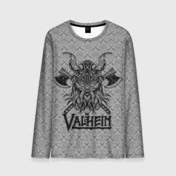 Мужской лонгслив 3D Valheim viking dark