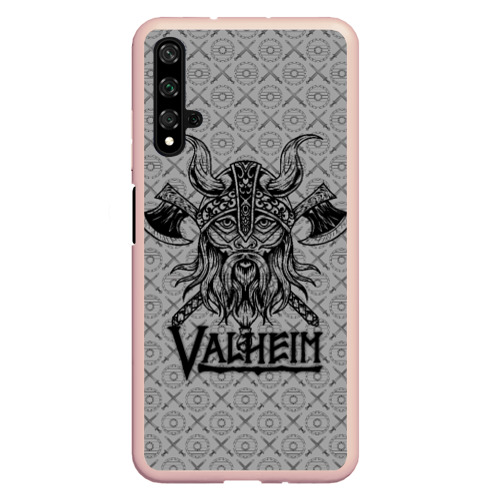 Чехол для Honor 20 Valheim viking dark, цвет светло-розовый