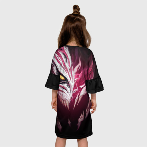 Детское платье 3D с принтом ИЧИГО БЛИЧ | BLEACH, вид сзади #2