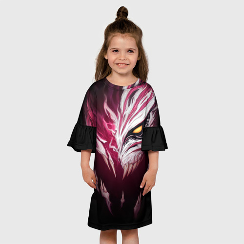 Детское платье 3D с принтом ИЧИГО БЛИЧ | BLEACH, вид сбоку #3