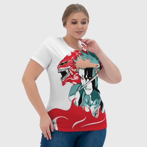 Женская футболка 3D с принтом ИЧИГО ДЕМОН | BLEACH | БЛИЧ, фото #4