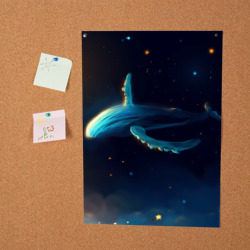 Постер Синий кит в ночном небе - фото 2