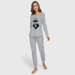 Женская пижама с лонгсливом хлопок Магическая битва - Годжо - фото 2