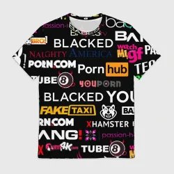 Мужская футболка Порностудии porn studio — купить по цене 1330 руб ...