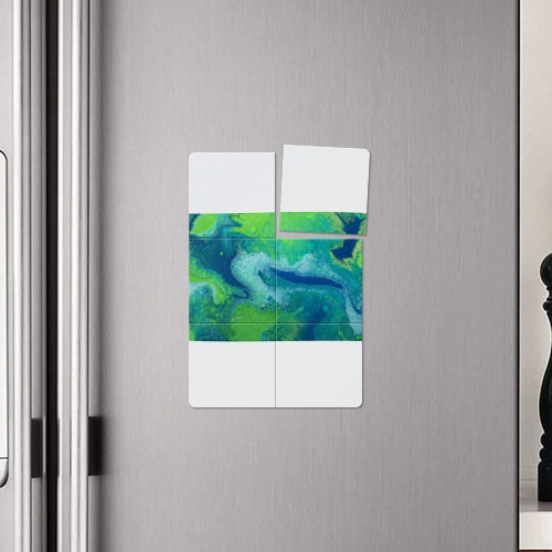 Магнитный плакат 2Х3 Расплывчатая зеленая краска - фото 4