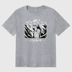 Женская футболка хлопок Oversize Ходячий замок