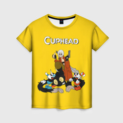 Женская футболка 3D Cuphead x DMC