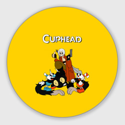 Круглый коврик для мышки Cuphead x DMC
