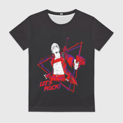 Женская футболка 3D Lets Rock DMC