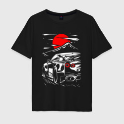 Мужская футболка хлопок Oversize Nissan GT-R