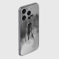 Чехол для iPhone 15 Pro Max силиконовый с защитой камеры Сиреноголовый в Лесу - фото 2