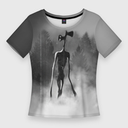 Женская футболка 3D Slim Сиреноголовый в Лесу