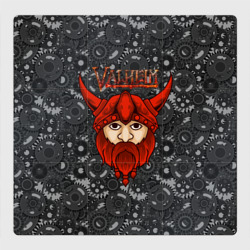 Магнитный плакат 3Х3 Valheim красный викинг