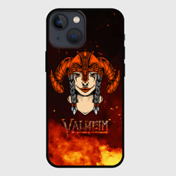 Чехол для iPhone 13 mini Valheim девушка воин 